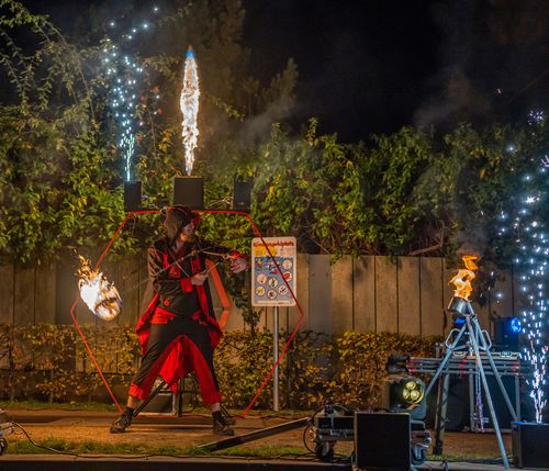 Feuershow Fusion Fire mit Rope Dart