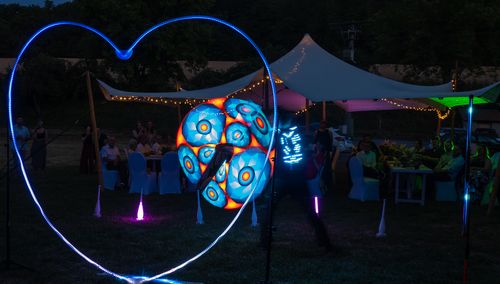 Hochzeits LED Show mit Pixel Poi