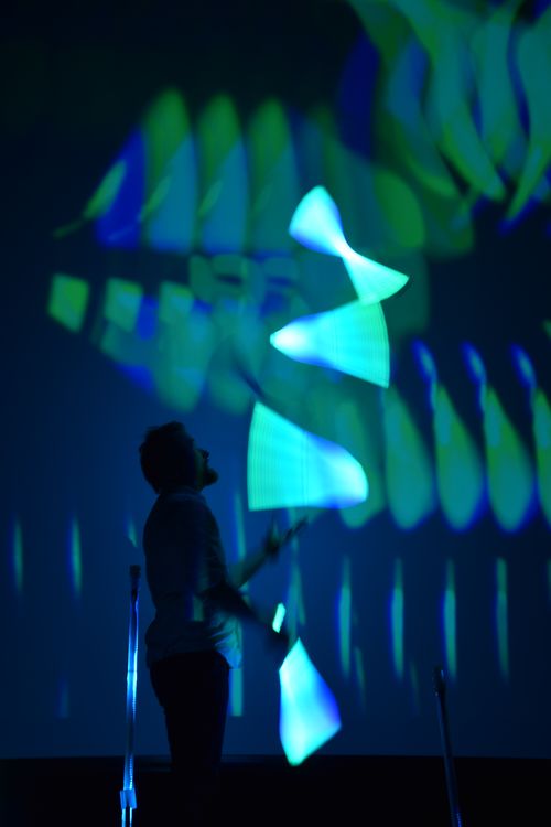 LED Show Live Light mit live Video Projektionen